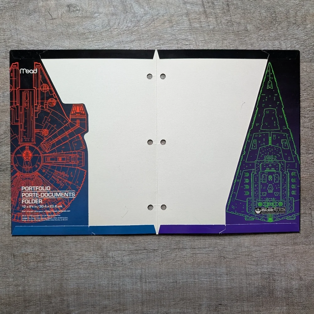 1996 Star Wars 4 Piece Mead Portfolio Folders Vintage